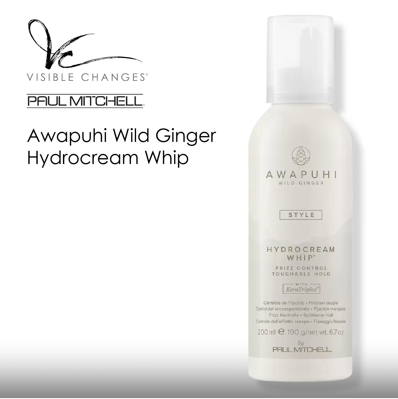 Hydrocream Whip 6.7oz – Visible Changes Online Store