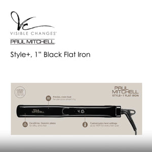 Style+ 1″ Black Flat Iron